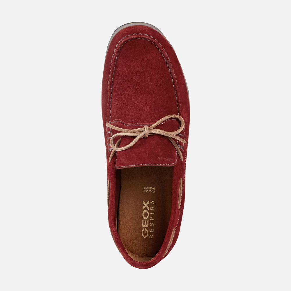 Geox Loafers Red Calarossa - Geox Mens Shoes - UYVQJF729